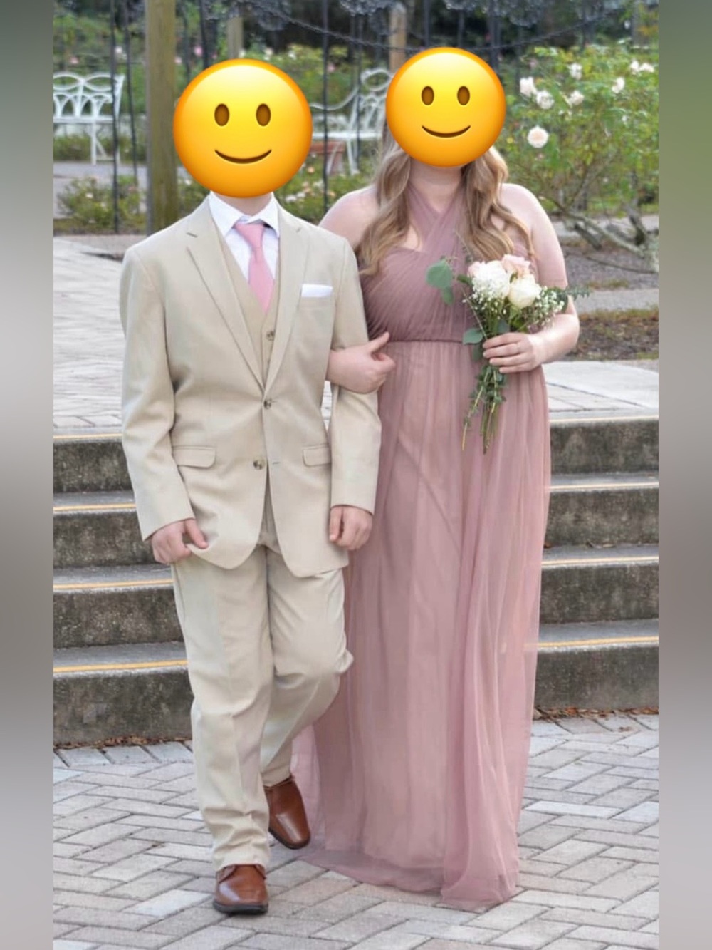 Dusty rose bridesmaid dress XL (birdy grey)